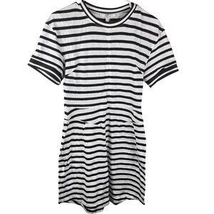 Derek Lam 10 Crosby Black and White Striped Cotton Casual Dress EUC Sz Small